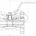 Кран шаровой разборный трехсоставной фланцевый Dn10 Pn100 09Г2С 11лс45п