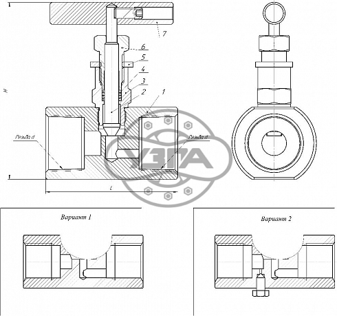 Клапан запорный Dn6 Pn160 муфтовый 08Х18Н9 15нж67бк