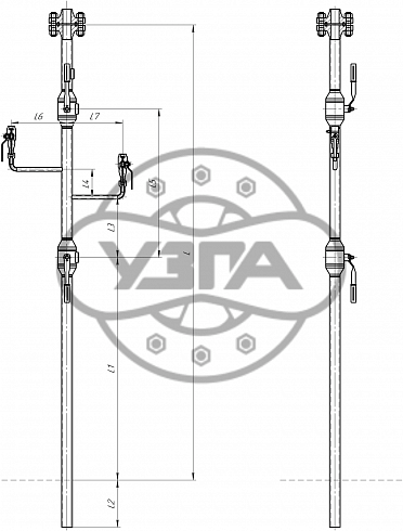 Стояк отбора газа (СОГ) Dn50 Pn125 Ст. 20