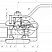 Кран шаровой разборный трехсоставной муфтовый Dn20 Pn100 09Г2С 11лс45п